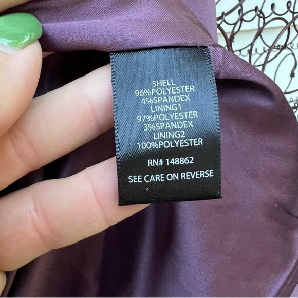 Torrid Drape front Blazer Single Button Mauve Purple Flint Size 2 item 11925875 - Picture 9 of 10